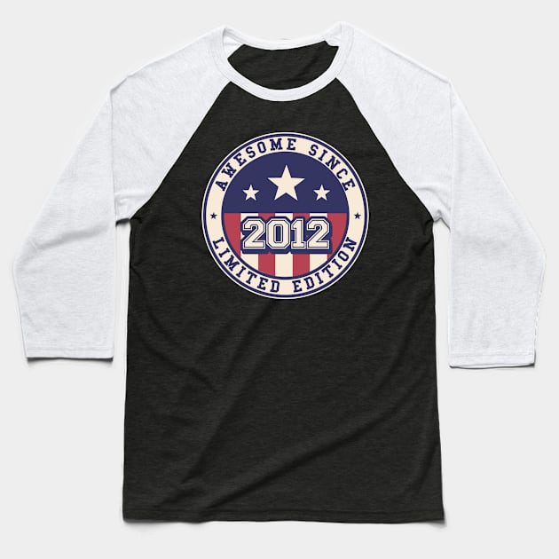 11 Years Old Awesome Since 2012 11th Birthday Baseball T-Shirt by tobzz